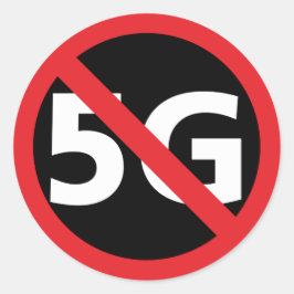 Anti-5G-sticker Ronde Sticker