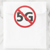 Anti-5G-sticker Ronde Sticker (Tas)