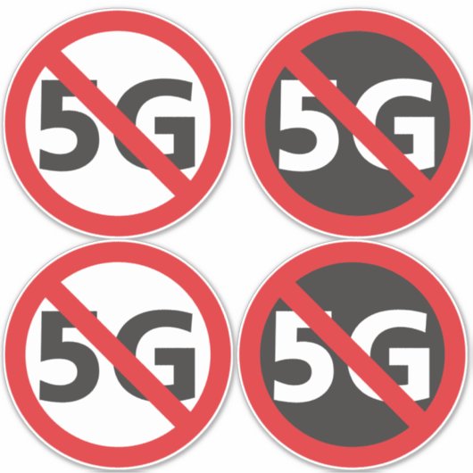 Anti-5G vinyl sticker (Voorkant)