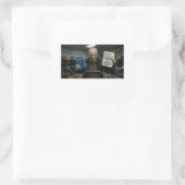 Anti-AA Geef Alles of Verdwijn Vierkante Sticker (Tas)