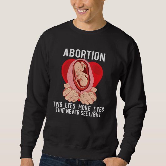Anti Aboration Pro Life Choice Stop Unborn Lives C Trui (Voorkant)