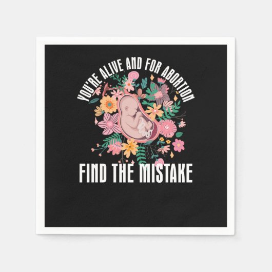 Anti Aboration Pro Life Choose Life Servet (Voorkant)