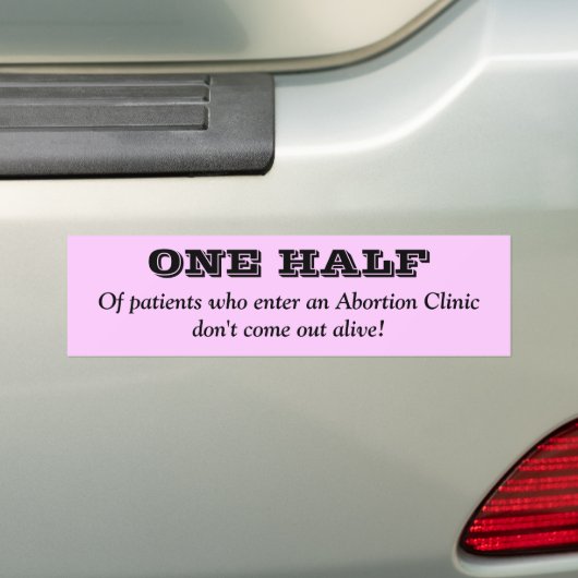 Anti-abortus Bumpersticker (Op auto)