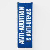 Anti-abortus is anti-uterus spandoek (Verticaal)