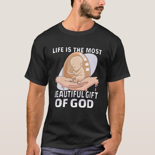 Anti-abortus Pro - levenslange Christelijke ProLif T-shirt (Voorkant)