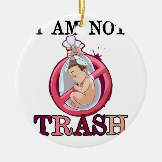 Anti abortus ProLife Choice Stop ongeboren levens Keramisch Ornament (Voorkant)