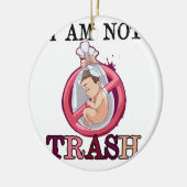 Anti abortus ProLife Choice Stop ongeboren levens Keramisch Ornament (Links)