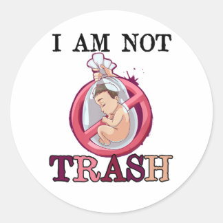 Anti abortus ProLife Choice Stop ongeboren levens Ronde Sticker