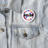 Anti-Ageism reeks Ronde Button 5,7 Cm (In situ)