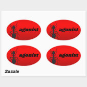 anti-agonist ovale sticker (Vel)