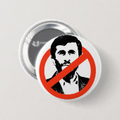 Anti-Ahmadinejad Ronde Button 5,7 Cm (Voorkant /achterkant)