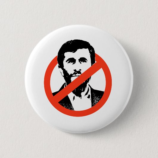ANTI-AHMADINEJAD RONDE BUTTON 5,7 CM (Voorkant)