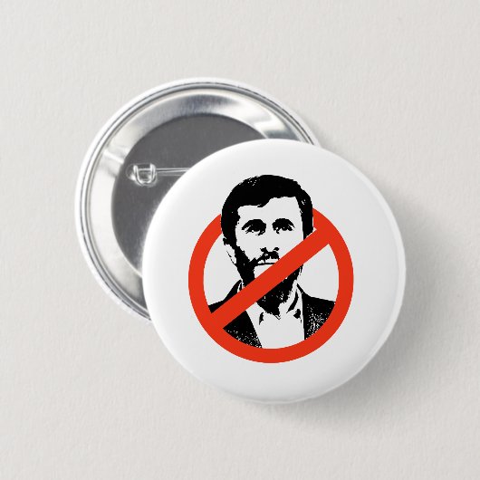ANTI-AHMADINEJAD RONDE BUTTON 5,7 CM (Voorkant /achterkant)