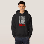 Anti AI Chatbots - No Pages Without Fair Wages WGA Hoodie (Voorkant volledig)