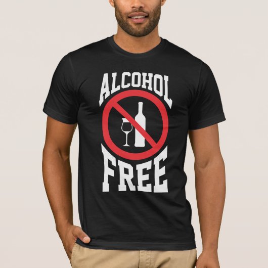 Anti-alcoholvrij Sober non-drinker T-shirt (Voorkant)