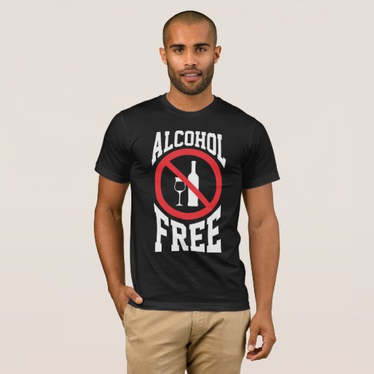 Anti-alcoholvrij Sober non-drinker T-shirt (Voorkant volledig)