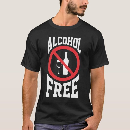 Anti-alcoholvrij Sober non-drinker T-shirt (Voorkant)