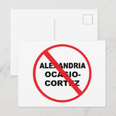 Anti Alexandria Ocasio-Cortez Briefkaart (Voorkant / Achterkant)