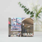 Anti-Amerikaans bord in Isfahan, Iran Briefkaart (Staand voorkant)