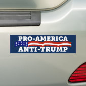 Anti-Amerikaanse antitrump Bumpersticker (Op auto)