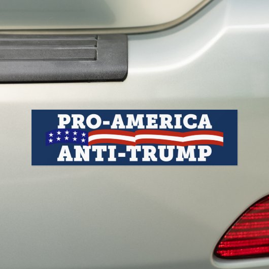 Anti-Amerikaanse antitrump Bumpersticker (Op auto)