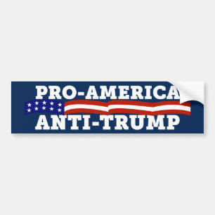 Anti-Amerikaanse antitrump Bumpersticker