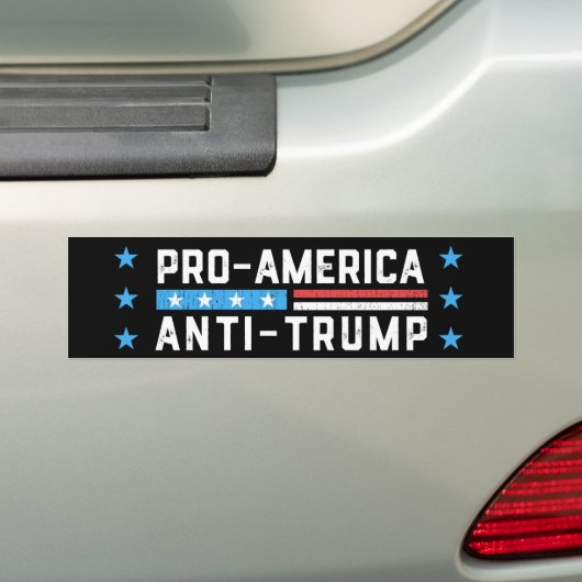Anti-Amerikaanse antitrump Bumpersticker (Op auto)