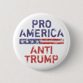 Anti-Amerikaanse antitrump Ronde Button 5,7 Cm (Voorkant)