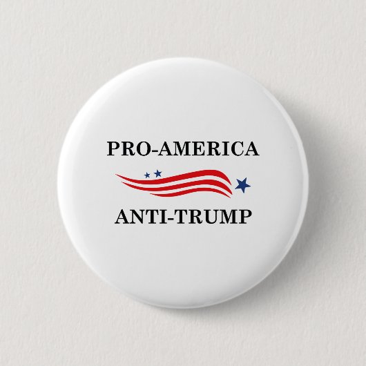 Anti-Amerikaanse antitrump Ronde Button 5,7 Cm (Voorkant)