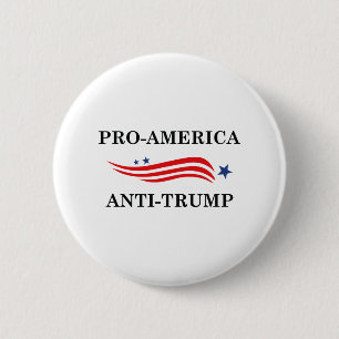 Anti-Amerikaanse antitrump Ronde Button 5,7 Cm