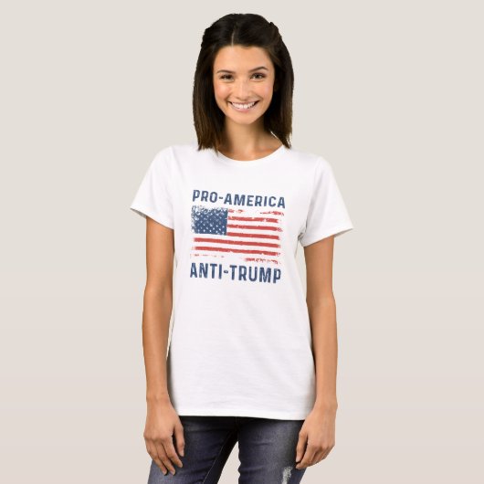 Anti-Amerikaanse antitrump T-shirt (Voorkant volledig)