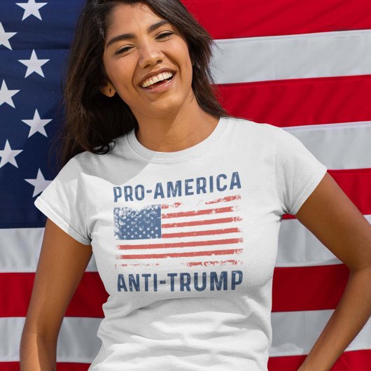Anti-Amerikaanse antitrump T-shirt