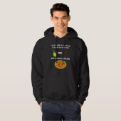 Anti-anananas Pizza Meme ik hoef geen Itali te zij Hoodie (Voorkant volledig)