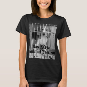 Anti-Animal Testing Beagle Dames Basic T-shirt