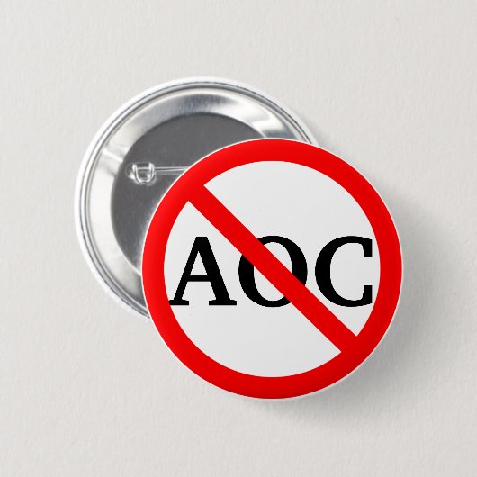 Anti AOC Alexandria Ocasio Cortez Button (Voorkant /achterkant)