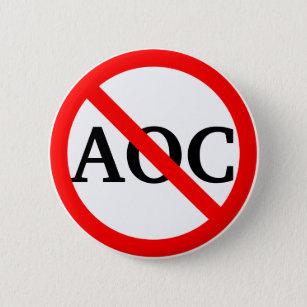 Anti AOC Alexandria Ocasio Cortez Button