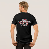 Anti Apartheid Social Club Poppy Flower Tri-Blend Shirt (Achterkant volledig)