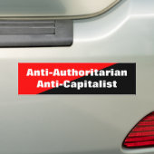 anti-autoritaire anti-kapitalistische bumpersticke bumpersticker (Op auto)