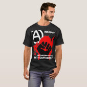 anti-autoritaire anti-kapitalistische burgemeester t-shirt (Voorkant volledig)