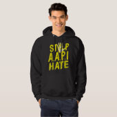 Anti Aziatisch Racisme AAPI Steun Stop AAPI Haat Hoodie (Voorkant volledig)