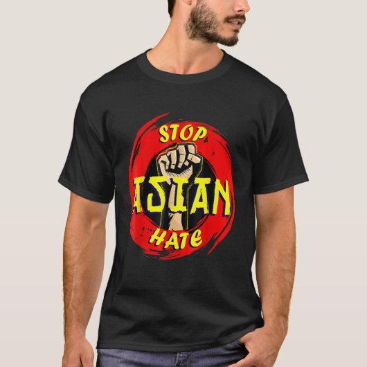 Anti-Aziatisch racisme Aapi steun stoppen Aziatisc T-shirt (Voorkant)
