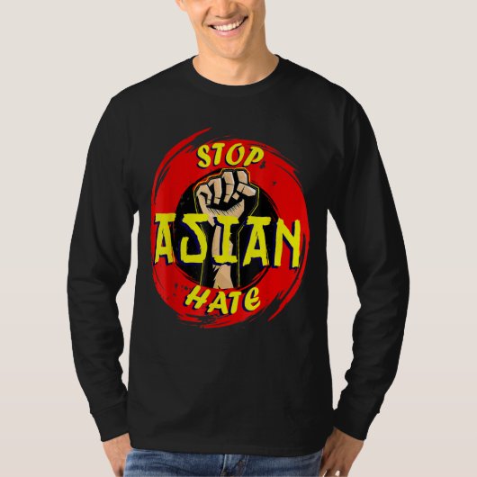 Anti-Aziatisch racisme Aapi steun stoppen Aziatisc T-shirt (Voorkant)