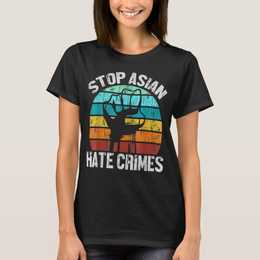 anti aziatisch racisme api amerikaans stop aziatis t-shirt (Voorkant)