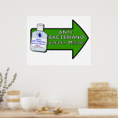 Anti-Bacteriano Para Las Manos Poster (Keuken)