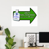 Anti-Bacteriano Para Las Manos Poster (Thuiskantoor)