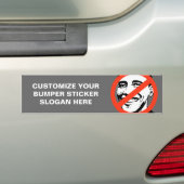 ANTI-BARACK OBAMA: ANTI-OBAMA BUMPERSTICKER (Op auto)