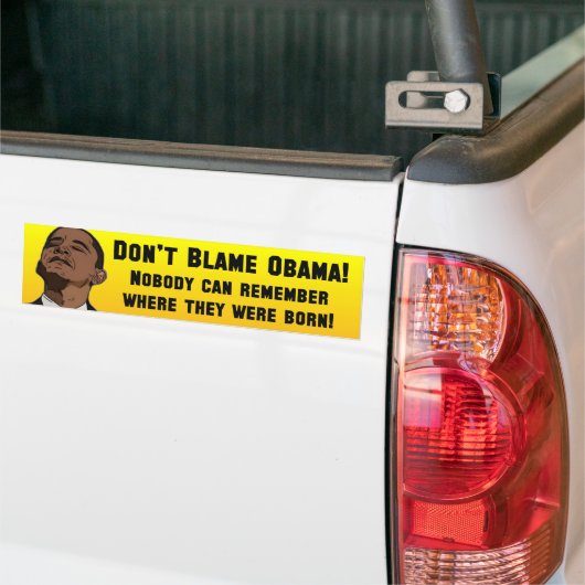 Anti-Barack Obama Birther Bumpersticker (Op Truck)
