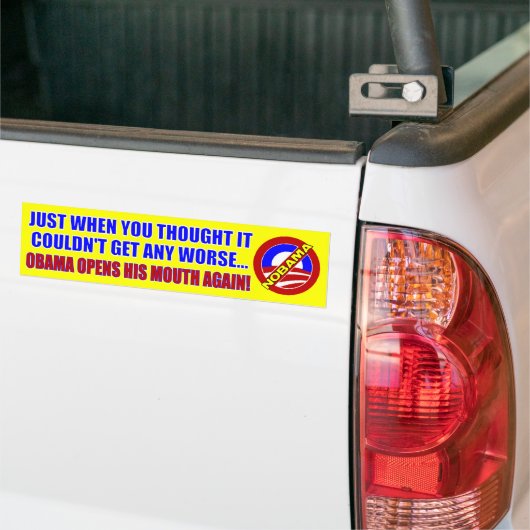 Anti-Barack Obama Bumpersticker (Op Truck)