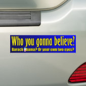Anti-Barack Obama Design Bumpersticker (Op auto)