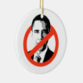 ANTI-BARACK OBAMA - KERAMISCH ORNAMENT (Rechts)